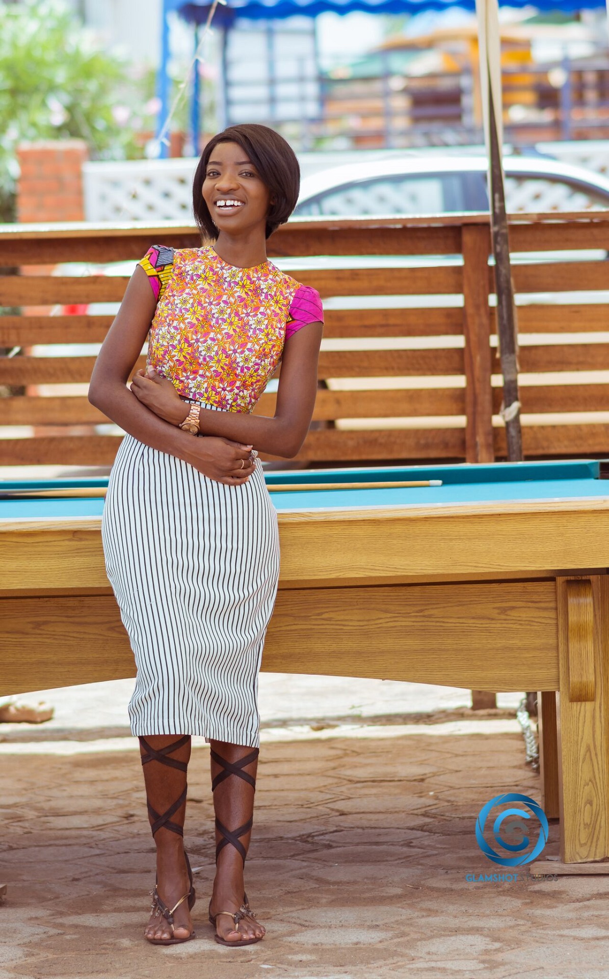 Ankara-Crop Top-Stripe skirt-Osaah-6