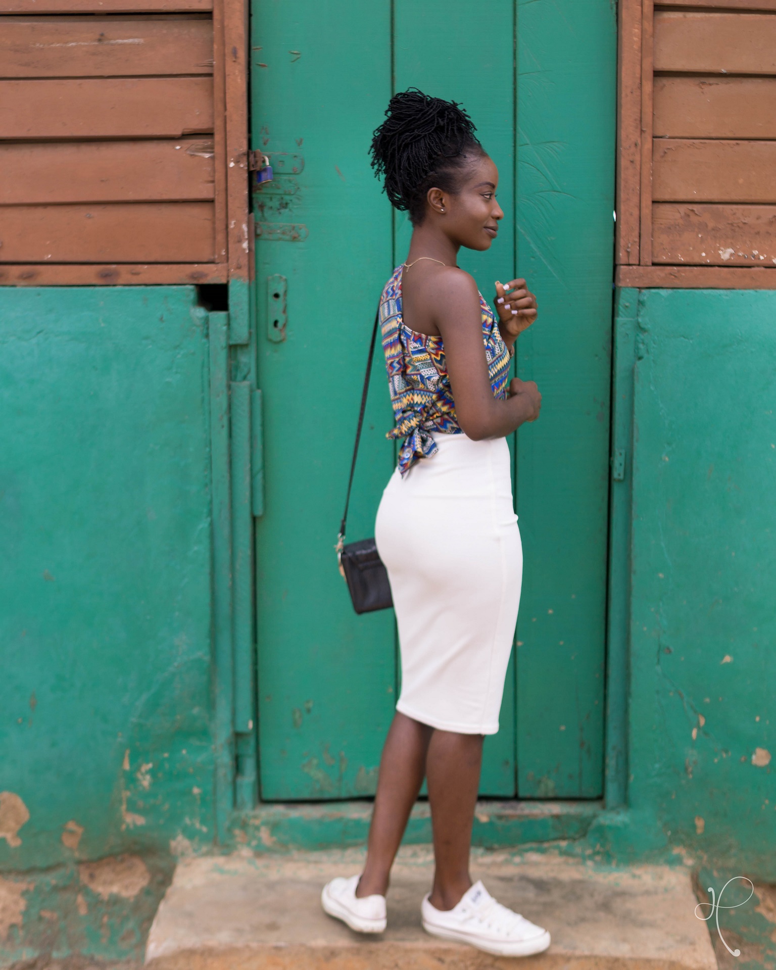 Osaah-Color Shirt-One shoulder shirt-Style blog 4
