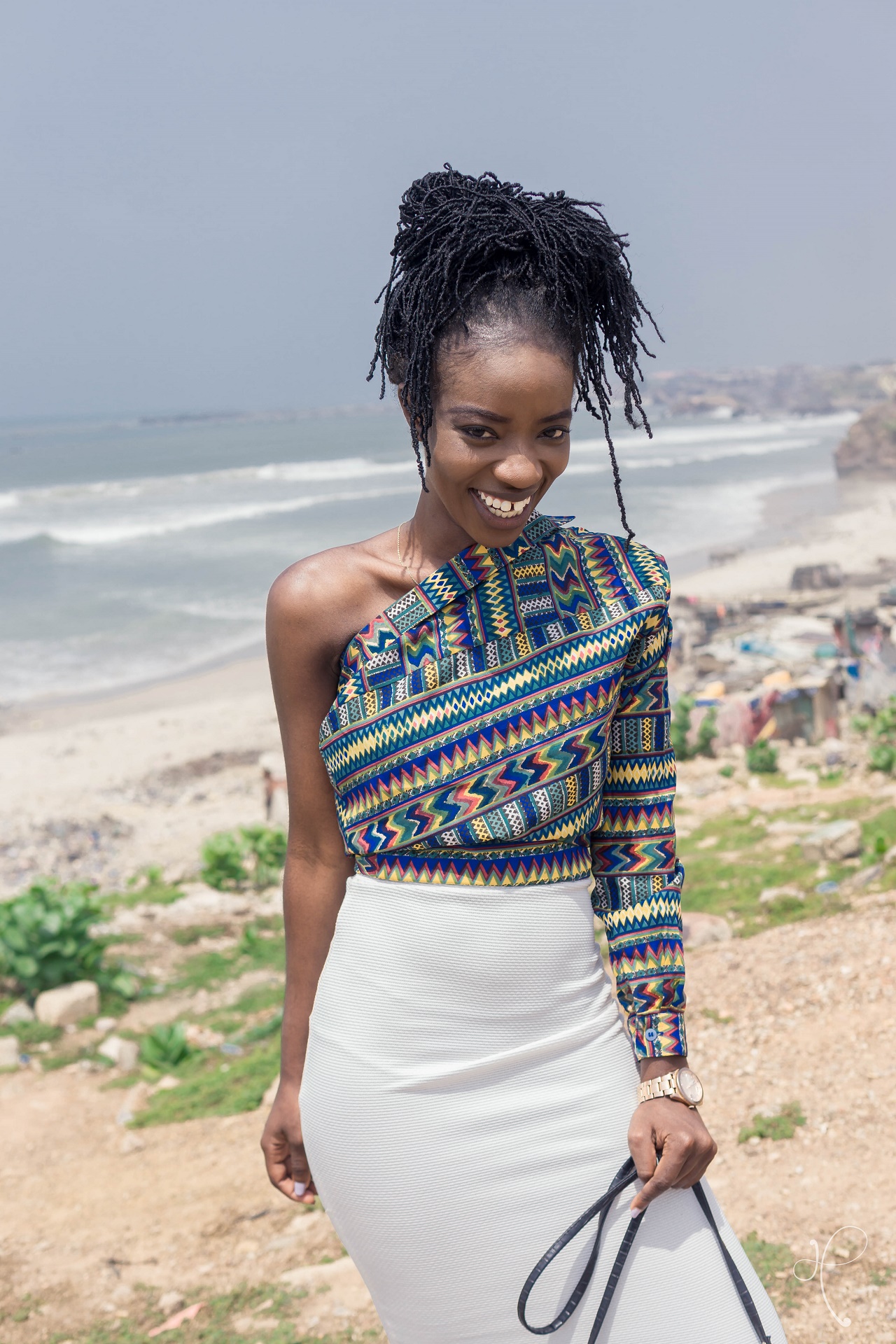 Osaah-Color Shirt-One shoulder shirt-Style blog 7