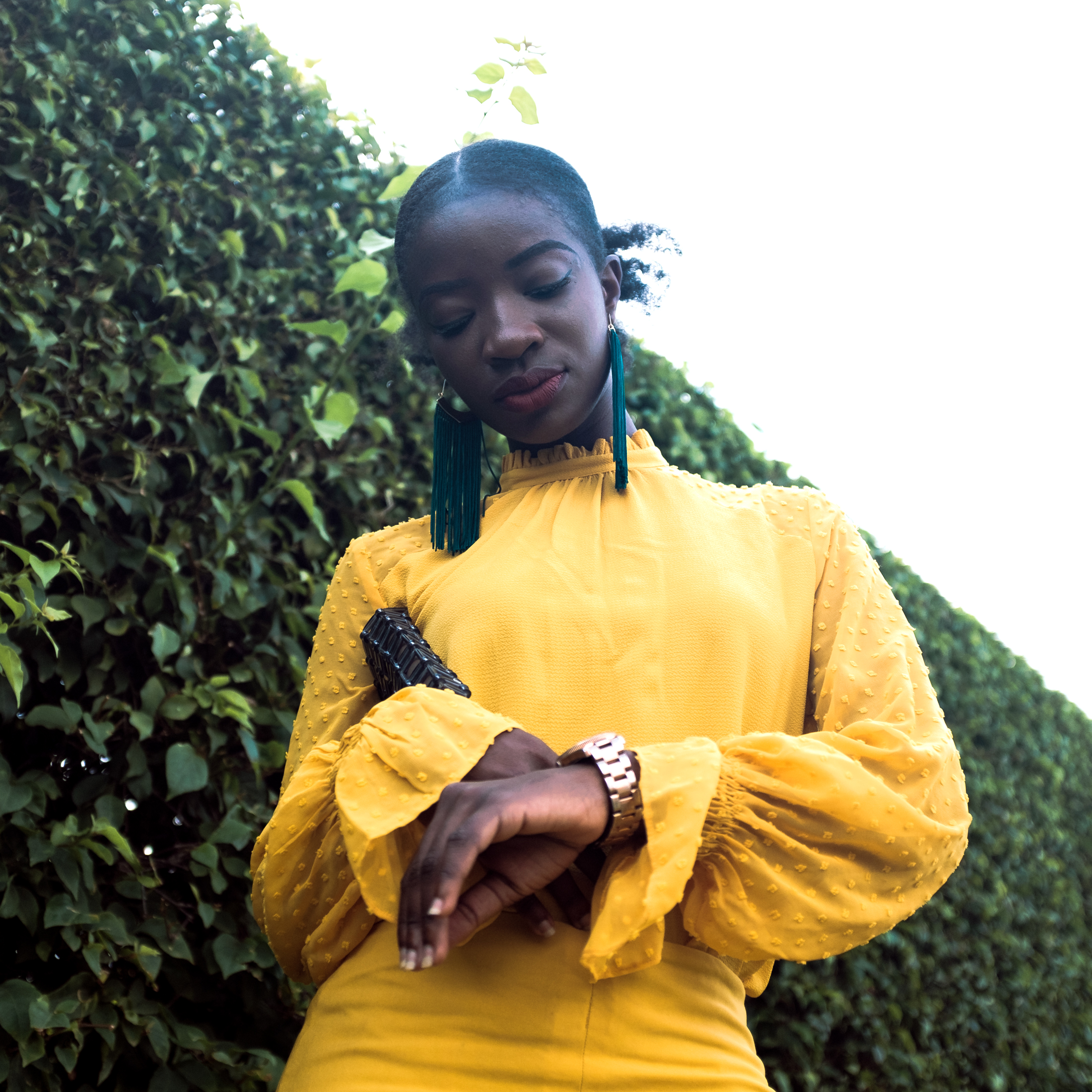 Osaah-Merry Christmas-Yellow Top-Yellow Skirt-Fringe-Style-Blogger 8
