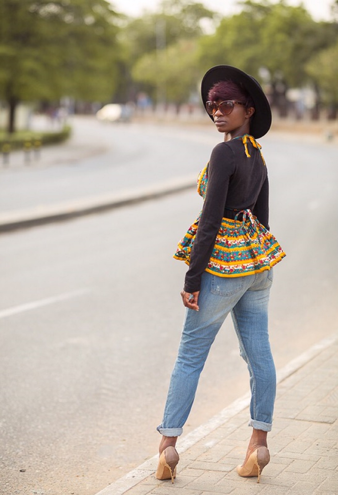 Osaah-Style-Street Style-Ankara-Denim-Simplicity 2