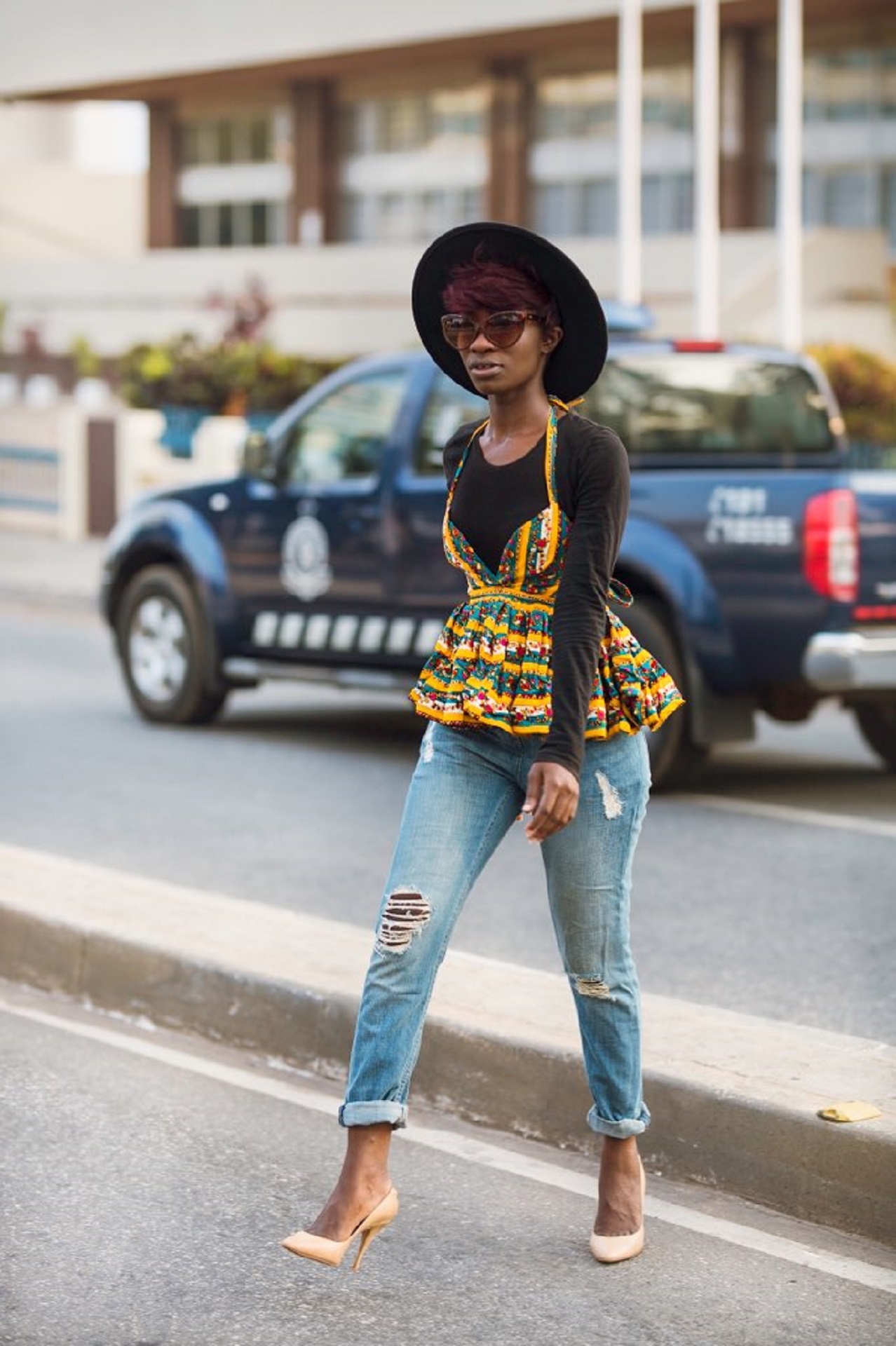 Osaah-Style-Street Style-Ankara-Denim-Simplicity 5