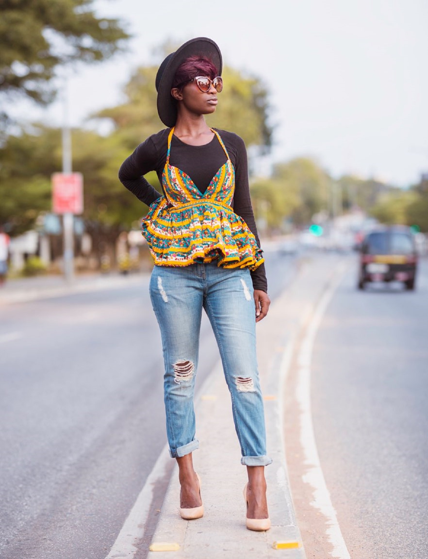 Osaah-Style-Street Style-Ankara-Denim-Simplicity 6