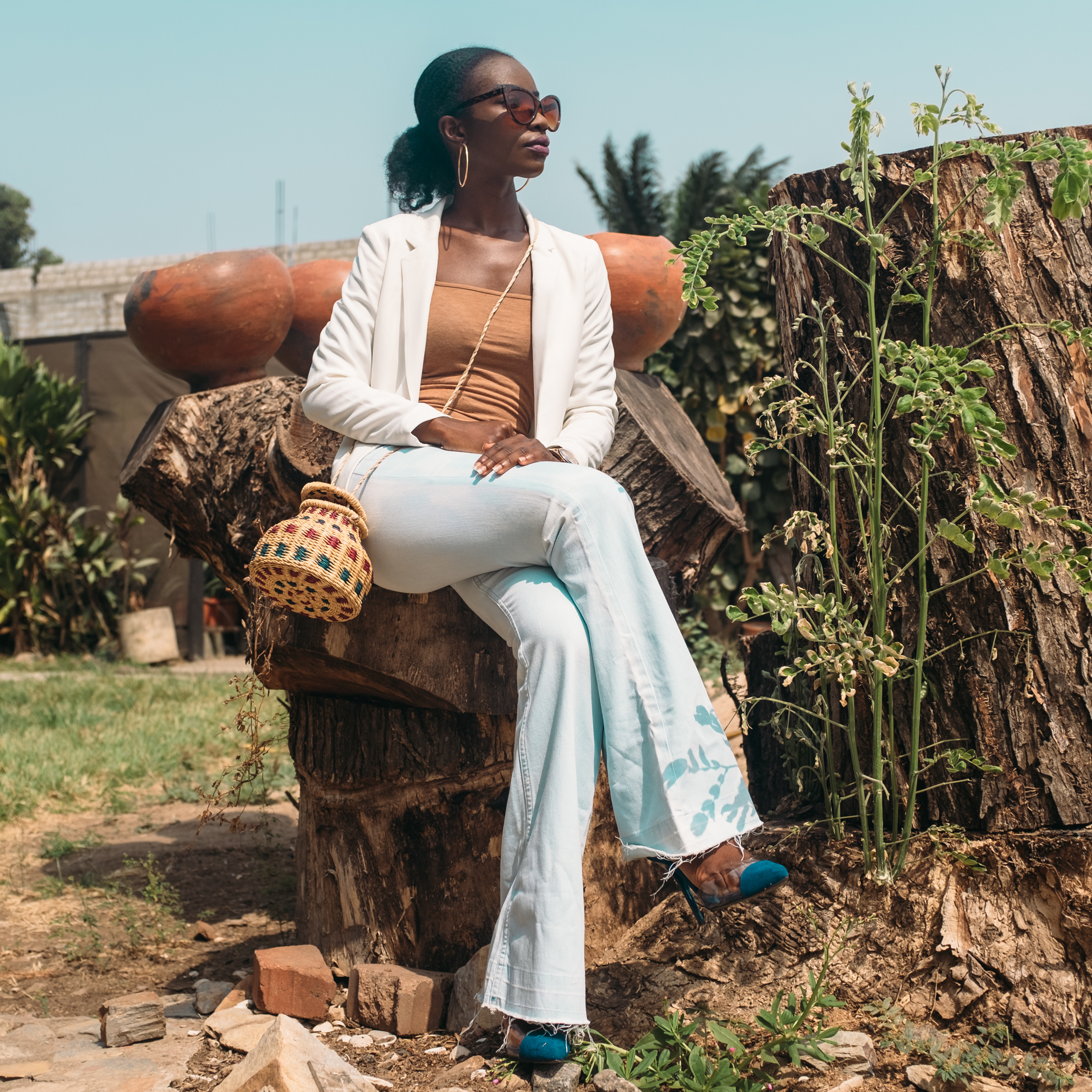 Osaah-Blazer-Woven Bag-Fossil Watch-Bell-Bottoms-Court Shoes-Google Pictures 8