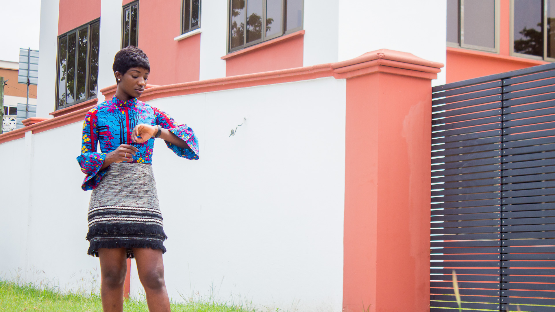 Osaah-Skin where-Ankara Crop Top-Next Skirt 6
