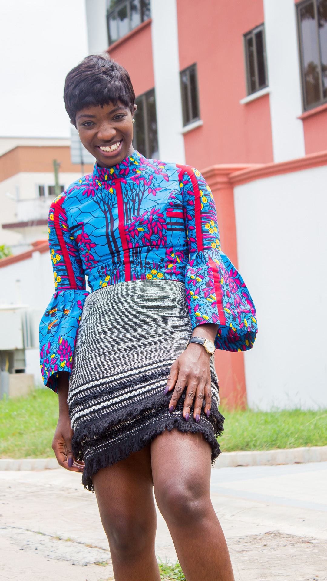 Osaah-Skin where-Ankara Crop Top-Next Skirt 7