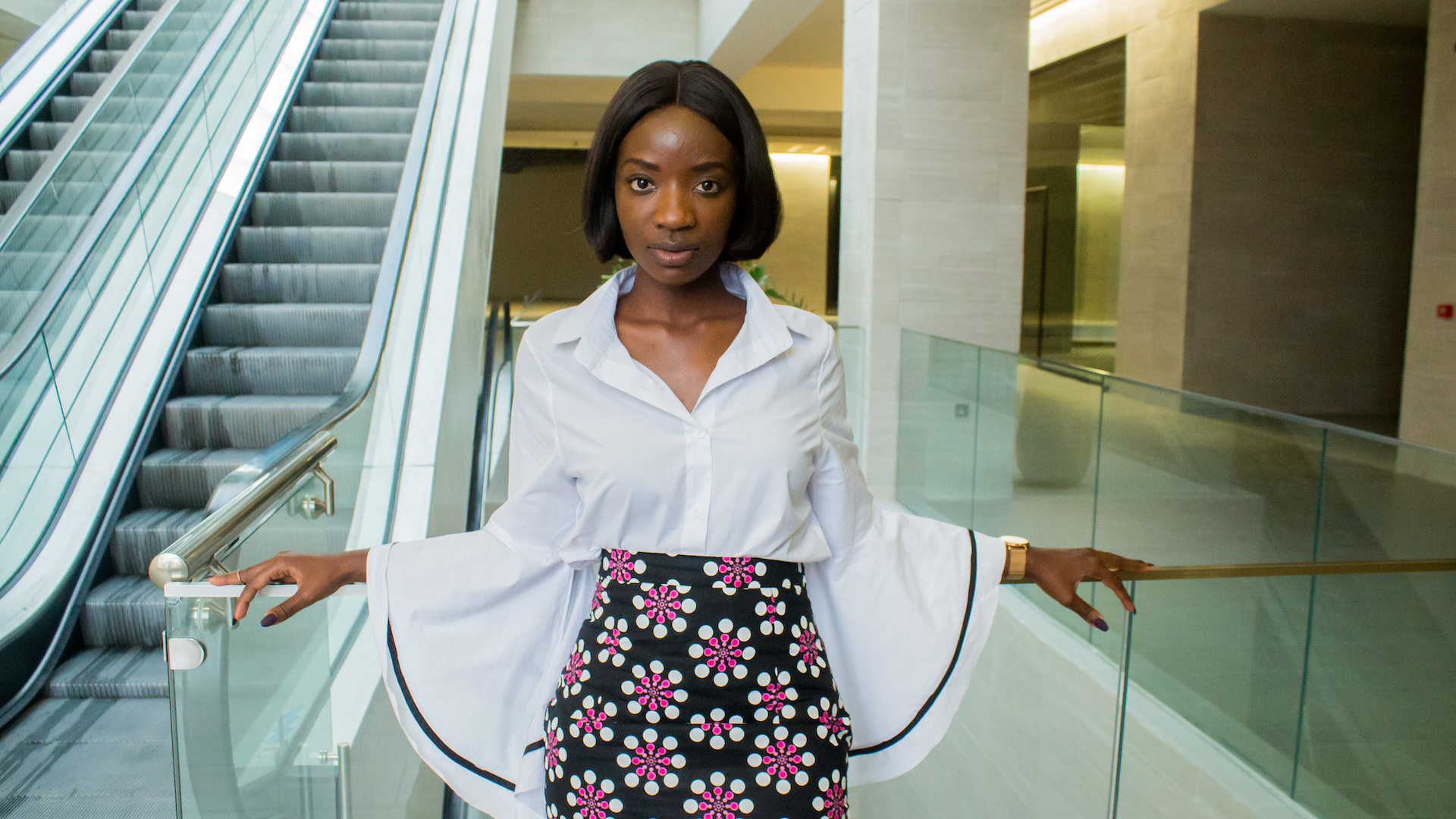 Osaah-Be You-White Shirt- Pamdee Skirt 6