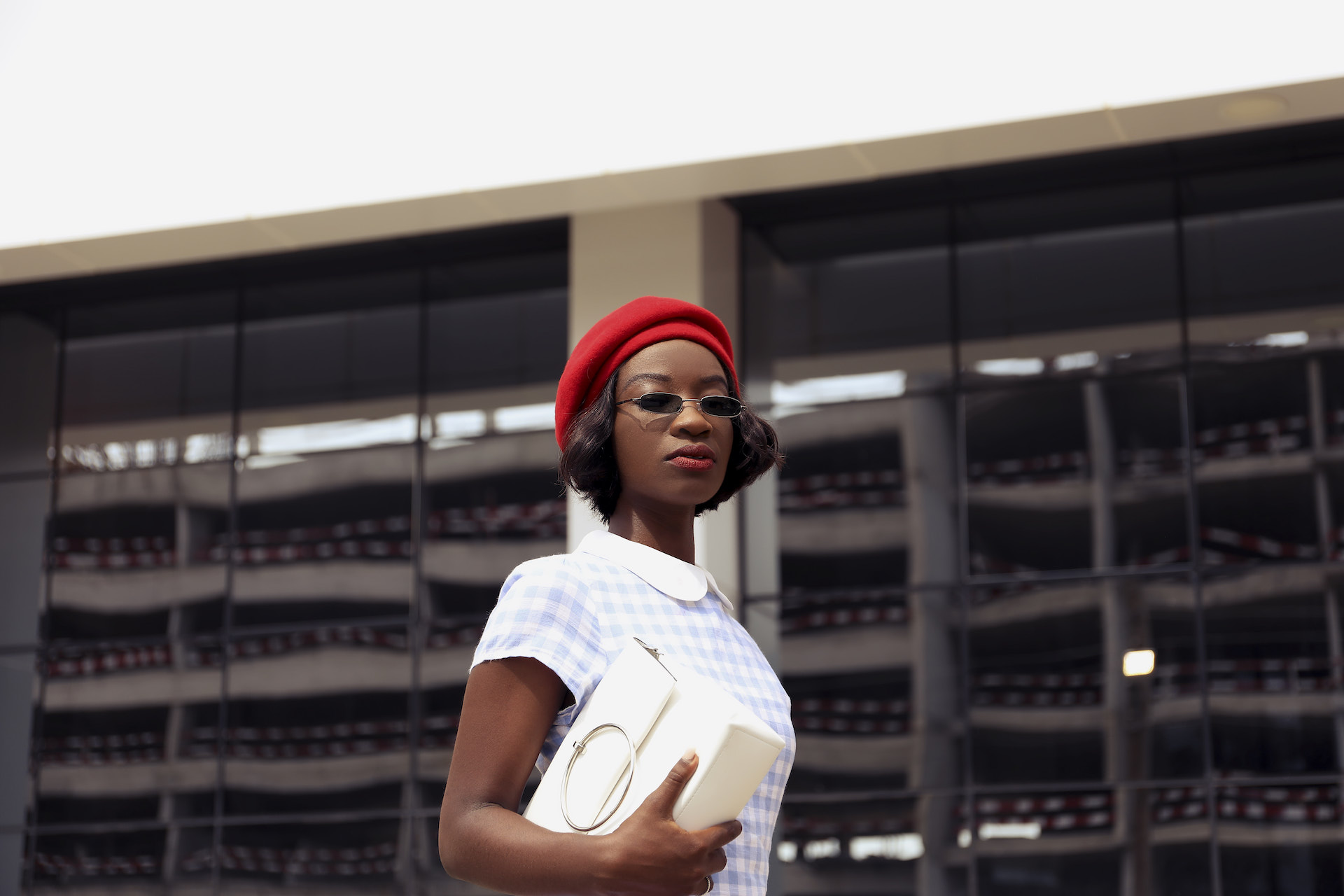 Osaah-Value-Beret-Gingham 2