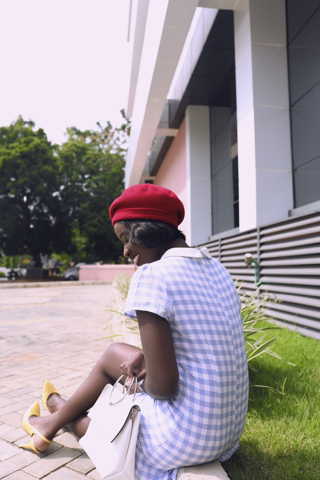 Osaah-Value-Beret-Gingham 4