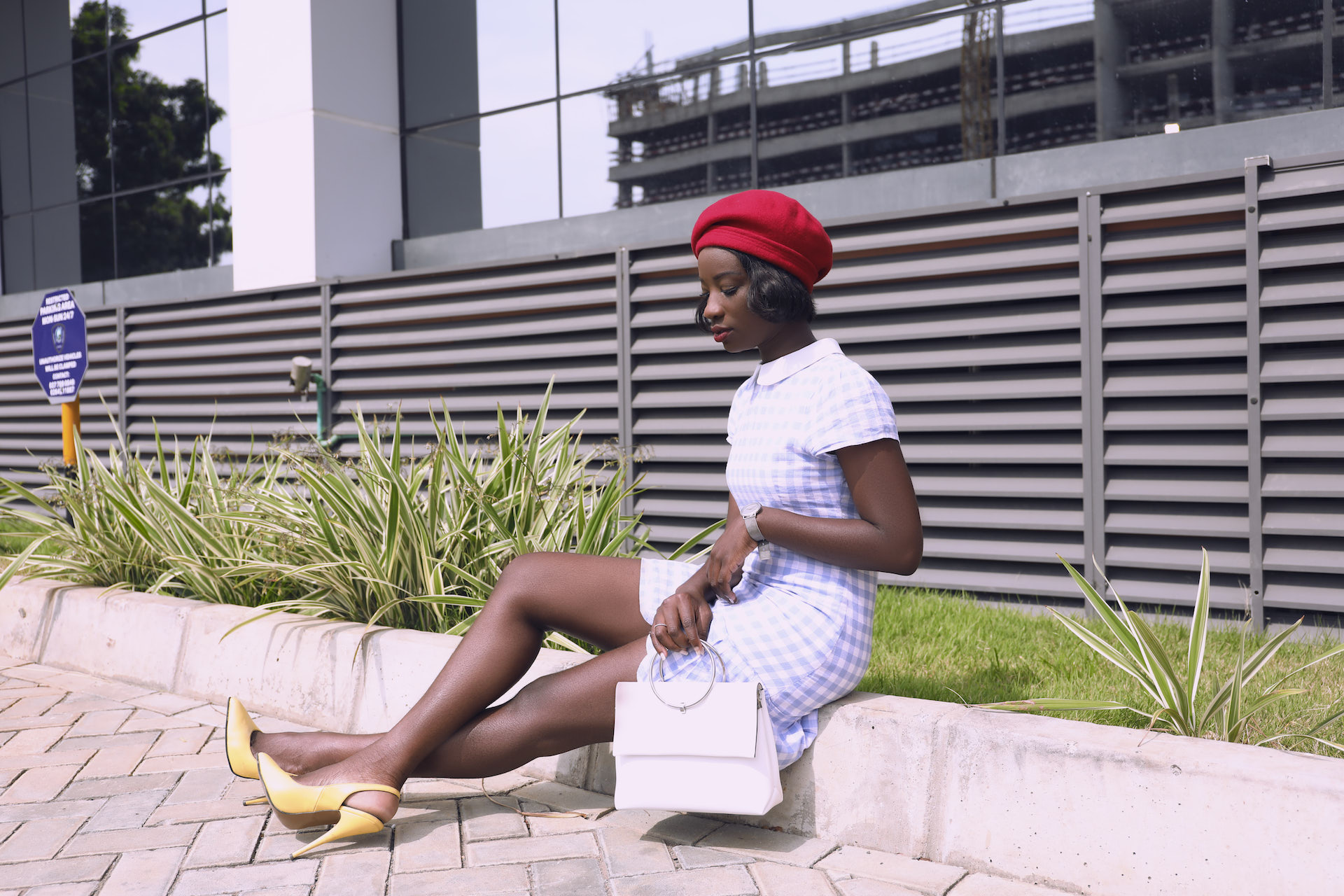 Osaah-Value-Beret-Gingham 6