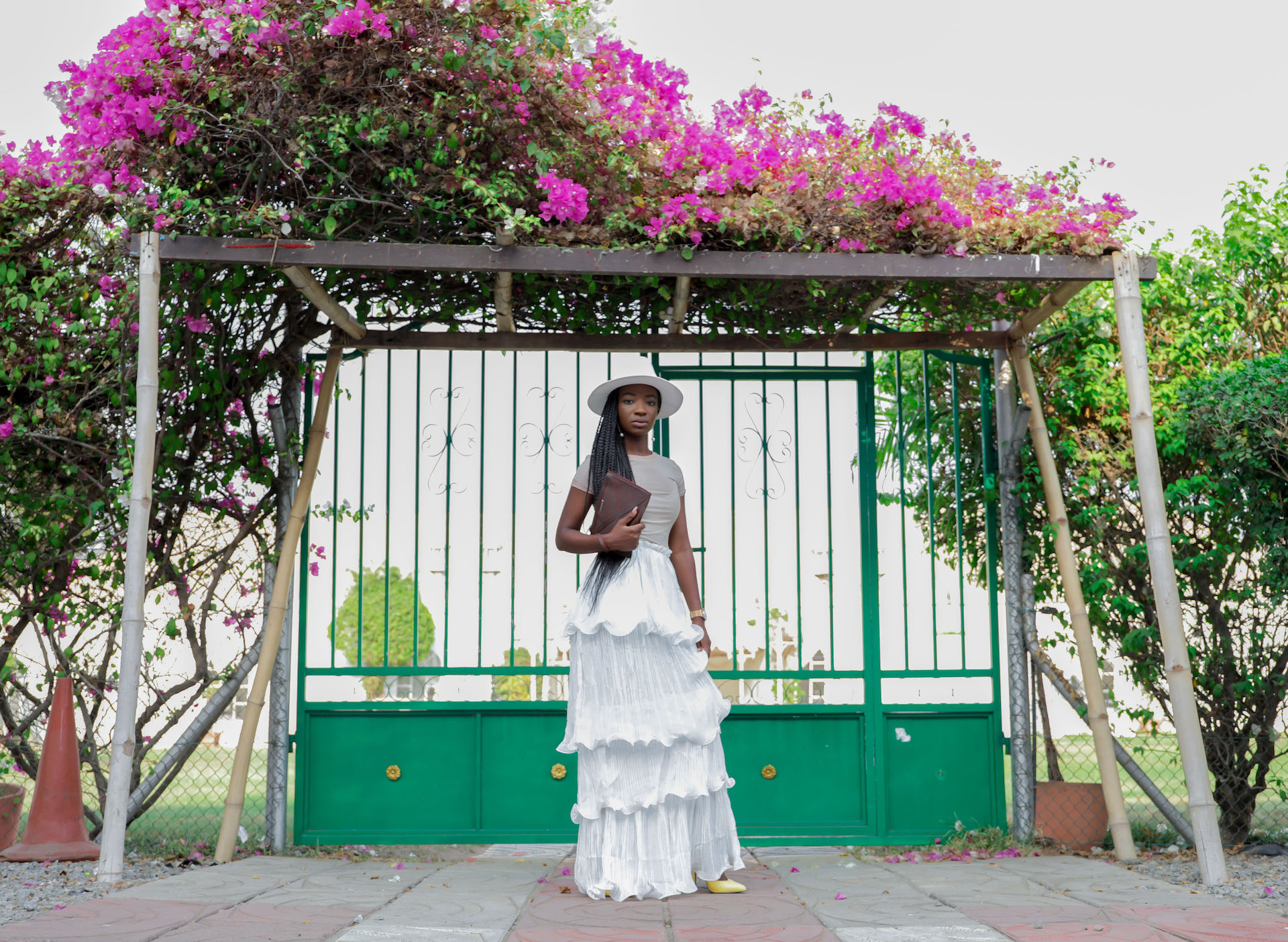 Osaah-Ruffles-Layered-Earth tones-Spring look-Fedora 5