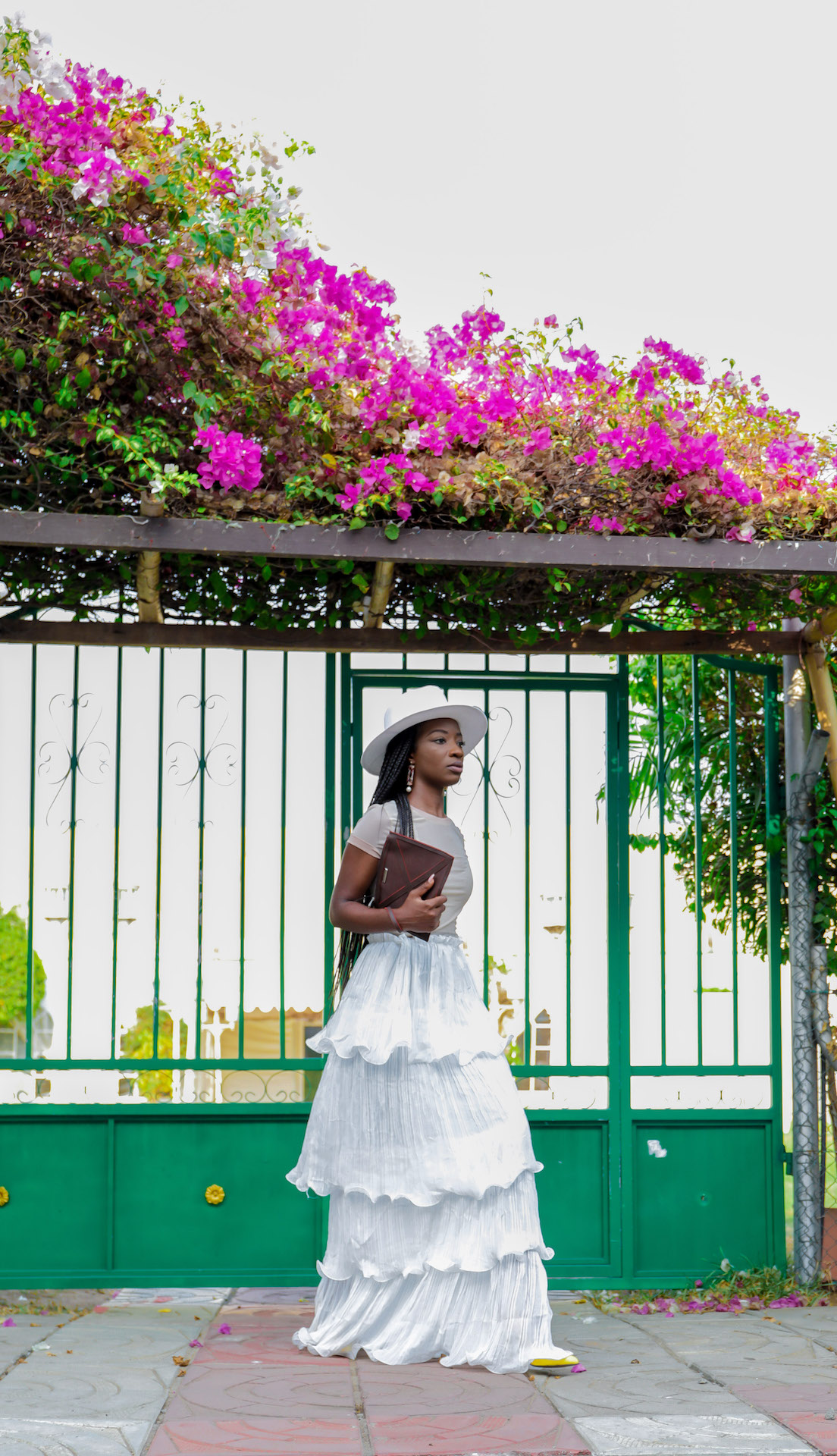Osaah-Ruffles-Layered-Earth tones-Spring look-Fedora 9