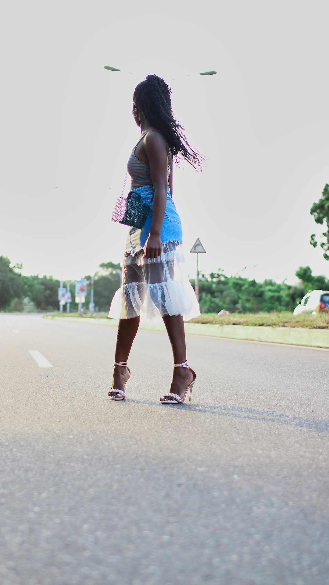 Osaah-Denim-Tulle-Myth bag 2